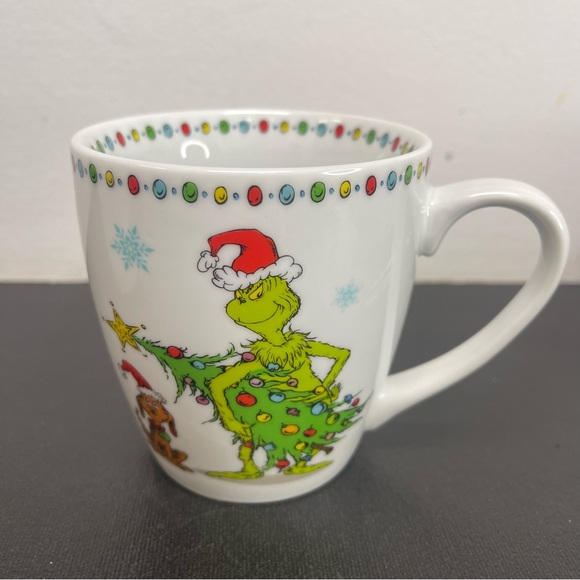 Dr. Seuss How The The Grinch Stole Christmas Mugs Set of 4 - Picture 4 of 8